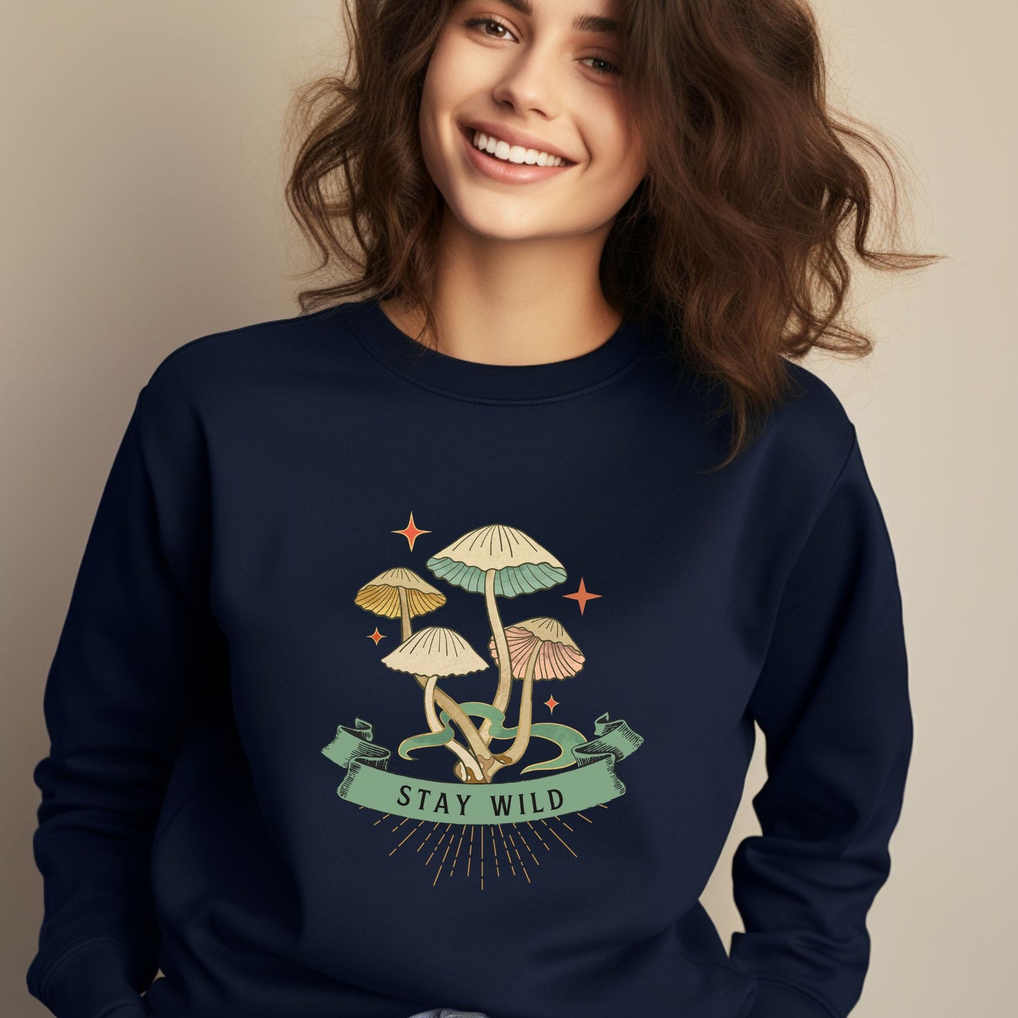 Stay Wild Mushroom Unisex sweatshirt