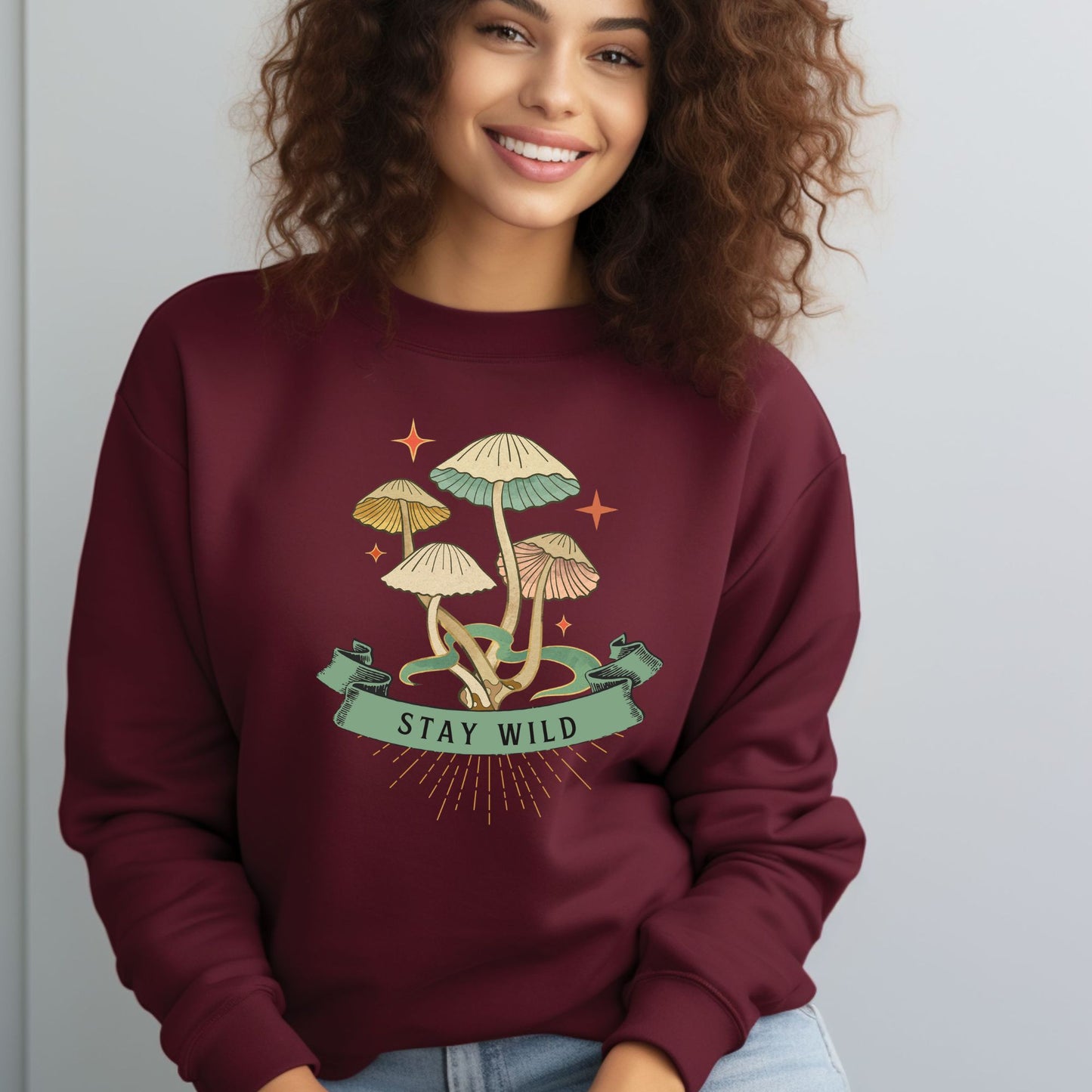 Stay Wild Mushroom Unisex sweatshirt