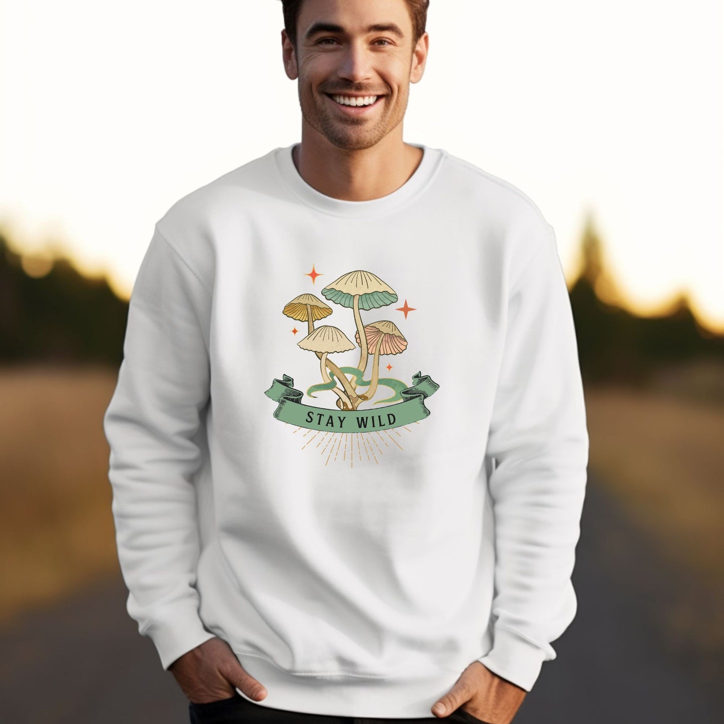 Stay Wild Mushroom Unisex sweatshirt